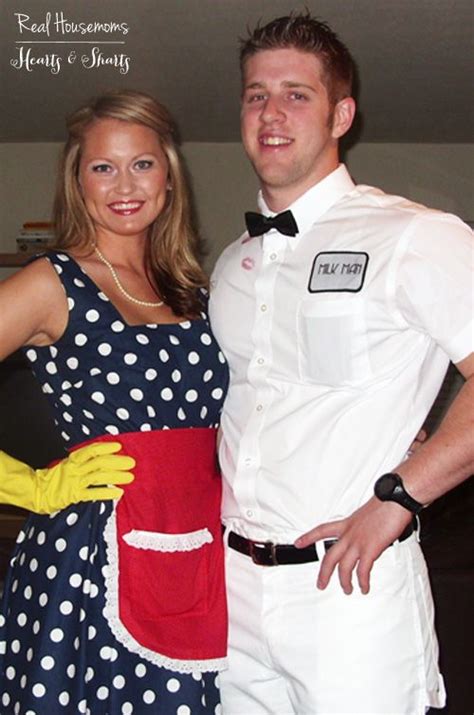 housewife halloween costume|Milkman & 50s Housewife Halloween Couples .